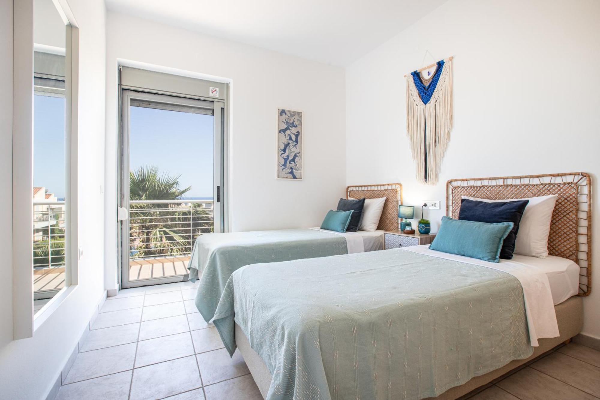 Maleme Yoga Blue Daire Hanya Dış mekan fotoğraf