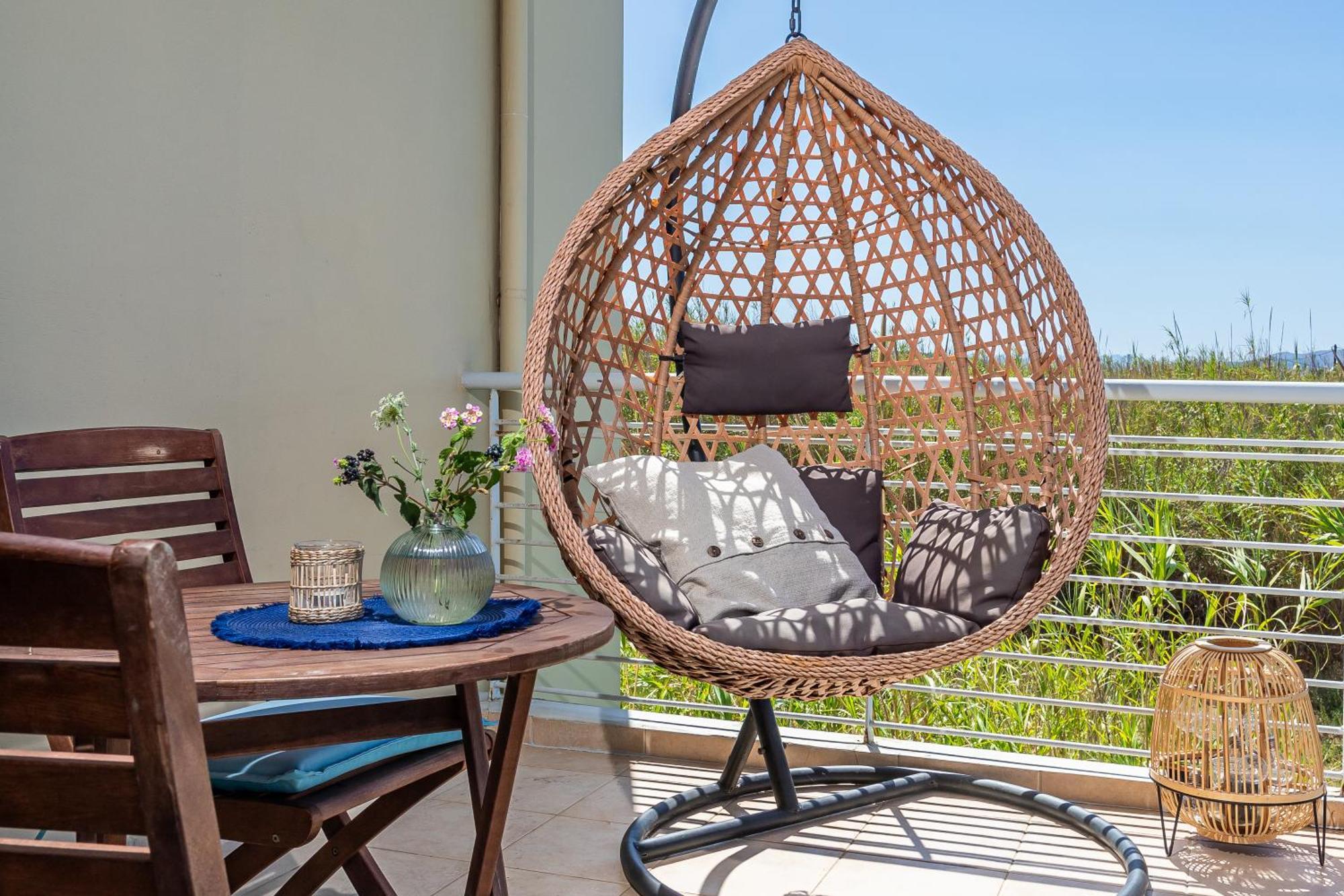 Maleme Yoga Blue Daire Hanya Dış mekan fotoğraf