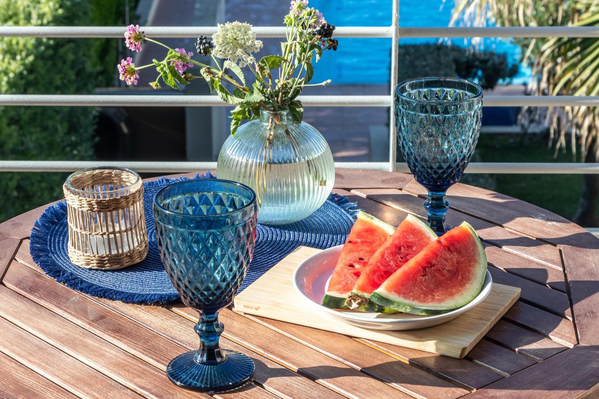 Maleme Yoga Blue Daire Hanya Dış mekan fotoğraf