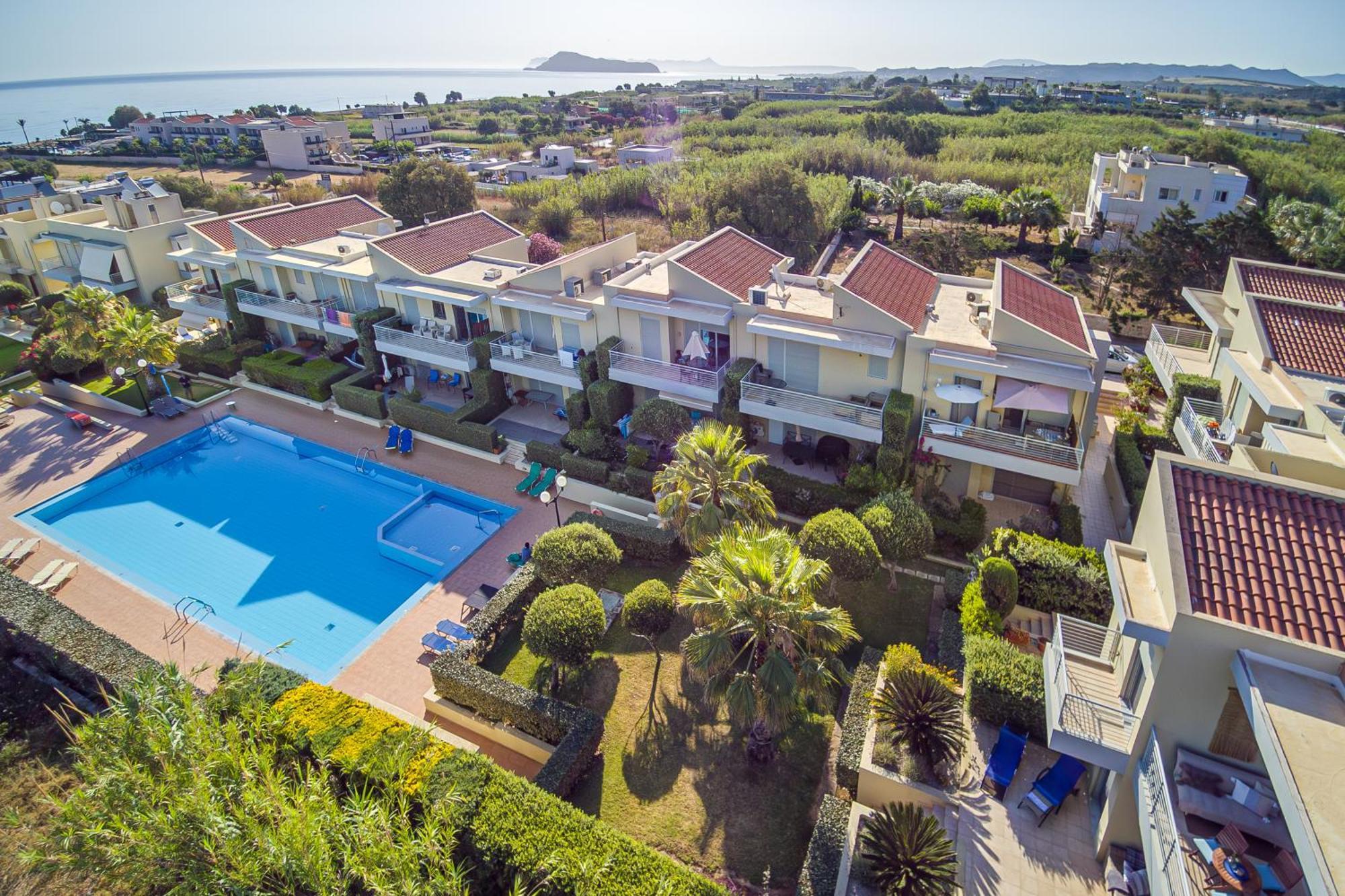 Maleme Yoga Blue Daire Hanya Dış mekan fotoğraf